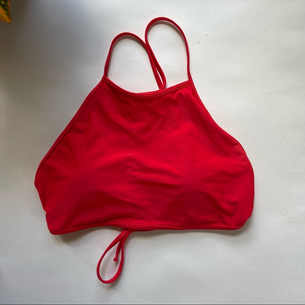 ✨ Aerie Red Halter High Neck Bikini Top ✨